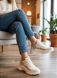 Tênis Filipinas Off-White/Amêndoa