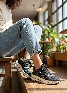 Tênis Meia Sport Preto