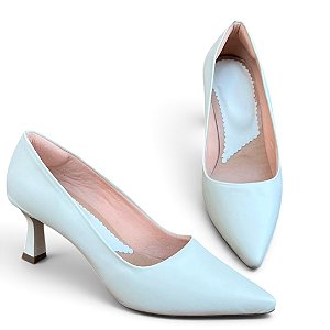 Sapato Scarpin Salto Taça Off-White