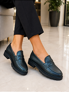 Mocassim Tratorado Total Preto