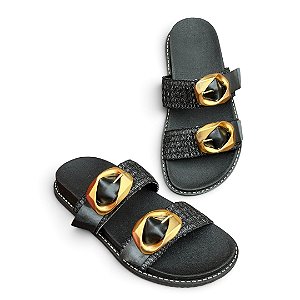 Birken Elastico Fivela Dupla Preta
