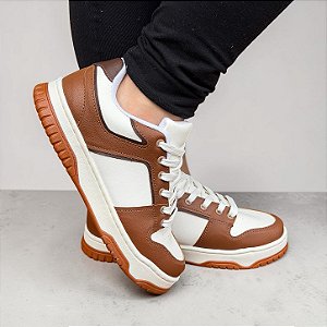Tênis Plataforma Force Caramelo