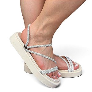 Birken 2 em 1 Strass Off-White