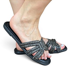 Chinelo RASTEIRA Dubai PedrariaPreta
