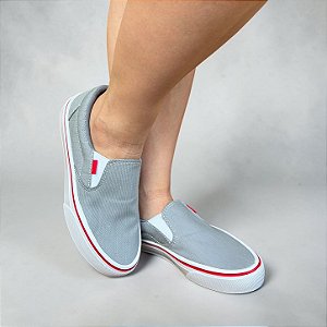 Slip On Old School Cinza