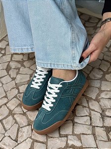 Tênis Cadarço Casual Verde