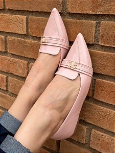 Slipper Bico Fino Candy Rosa Claro