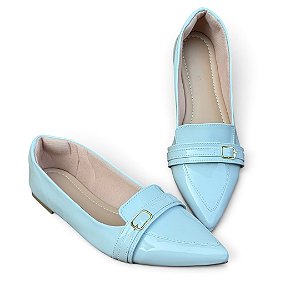 Slipper Bico Fino Candy Azul Claro
