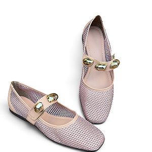 Sapatilha Telinha DETALHE Velcro Nude