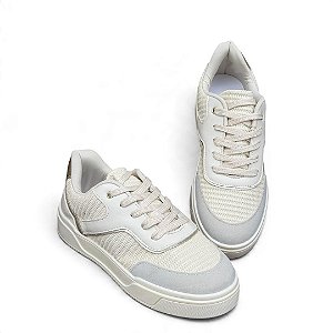 Tênis Cadarço Comfort Tricê Off-White