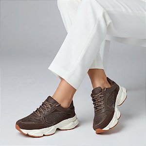 Tênis Plataforma Chunky Marrom