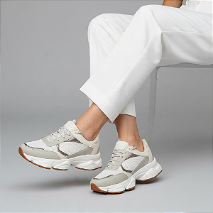 Tênis Plataforma Chunky CHAMPANHE/Prata
