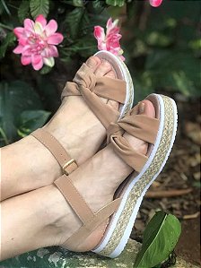 Sandália Corda Nude Fivela