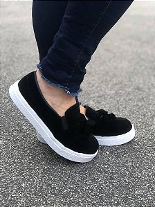 slip on nó preto