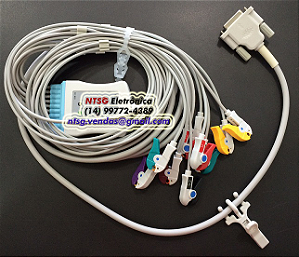Cabo ECG 10 Vias para Eletrocardiógrafos