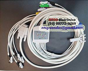 Cabo Paciente de ECG 11 Vias para Teste Ergométrico Micromed