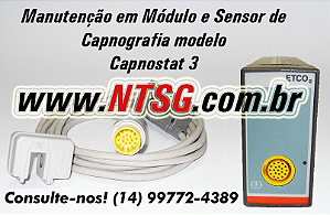 Manutenção Sensor / Módulo de Capnografia Capnostat 3