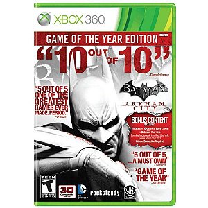 Jogo XBOX 360 Usado Batman Arkham City Game of the Year Edition