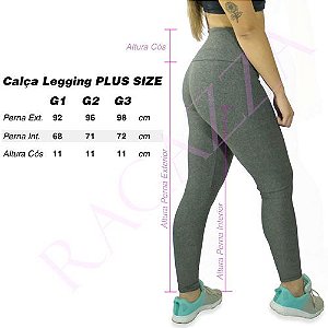 calça academia plus size