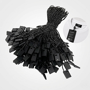 Lacre de Autenticidade para Tags – 18 cm (Preto) | Pacote com 1.000 unidades