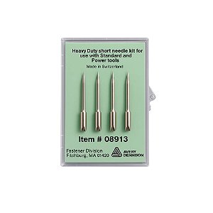 Kit Agulhas Fast Aço (08913) – Avery Dennison | Caixa com 4 Unidades