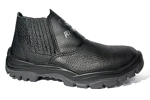 BOTINA ELASTICO BIQ PVC PRETO LINHA COMFORT