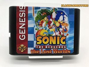 Mega Drive Jogo - Genesis - Sonic The Lost Worlds Paralelo