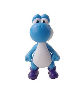 Boneco Yoshi Nintendo 12 Cm Azul
