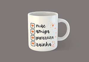 Caneca Dia das mães eu amo voce C34