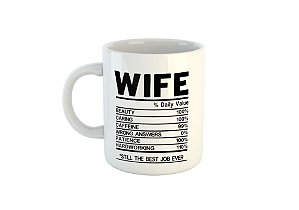 Caneca Nutritional Facts - WIFE C416