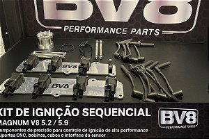 Kit de ignição Sequencial V8 5.2 (318) e 5.9 (360) Jeep / Dodge / Chrysler / Ram / Mopar