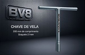Chave de vela 200mm comprimento soquete 21mm