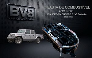 Flautas de Combustível em Aço Inox AN 06 -JEEP GLADIATOR V6 3.6 PENTASTAR - (até 300cv)