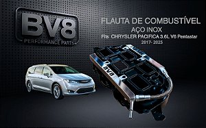 Flautas de Combustível em Aço Inox AN 06 - CHRYSLER PACIFICA V6 3.6 PENTASTAR - (até 300cv)