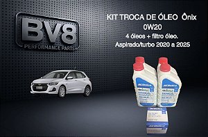 Kit Troca de Oleo e Filtro 0W20 Novo Onix 2020/2025 1.0 3cc Aspirado/turbo