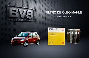 Filtro de oleo lubrificante GM Agile 1.4 2009 - Mahle OC90