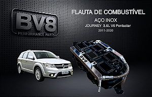 Flautas de Combustível em Aço Inox AN 06 - V6 3.6 PENTASTAR - DODGE JOURNEY