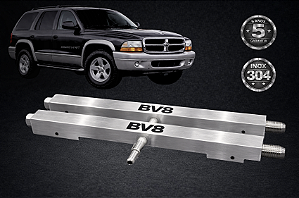 KIT Flautas de Combustível BV8 Aço Inox - DODGE DURANGO R/T - V8 , ano 1999
