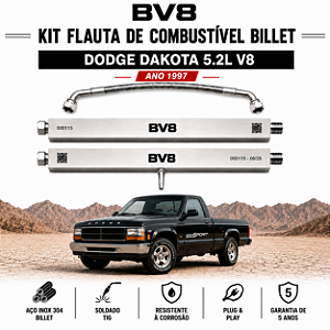 Kit Flautas de Combustível BILLET Bv8 - DODGE DAKOTA V8 5.2L - ano 1997