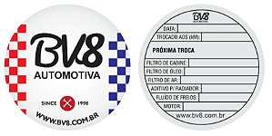 Etiqueta Troca de Óleo (para para-brisas)