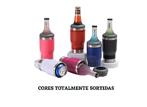 COPO TERMICO COM SUPORTE PARA GARRAFA E LATA