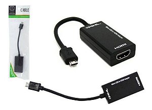 Cabo Adaptador V8 Micro Usb Para Hdmi Mhl Samsung Lg Sony