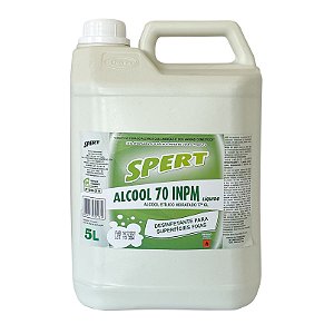 SPERT ÁLCOOL 70° INPM LÍQUIDO 5L