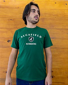 Camiseta Estampada Baralho Masculina Alcafield Verde