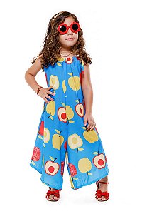 Macacão infantil menina Maçãzinha