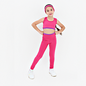 Conjunto Infantil Fitness Calça com Top Elaine