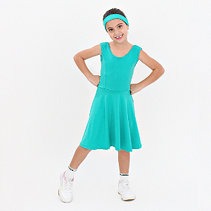 Macacão Infantil Fitness Short Saia Lauanna