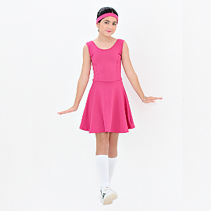 Macacão Infantil Fitness Short Saia Polly