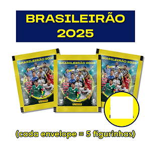 5 Envelopes Brasileirão 2025 Panini Campeonato Brasileiro