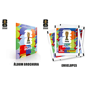 Copa Do Mundo 2026 - Album Brochura + 60 Envelopes Fifa World Cup 2026
